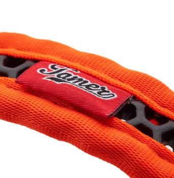 SOFTY Halsband | Länge: 35-41cm | Breite: 2,8cm | Farbe: orange/schwarz